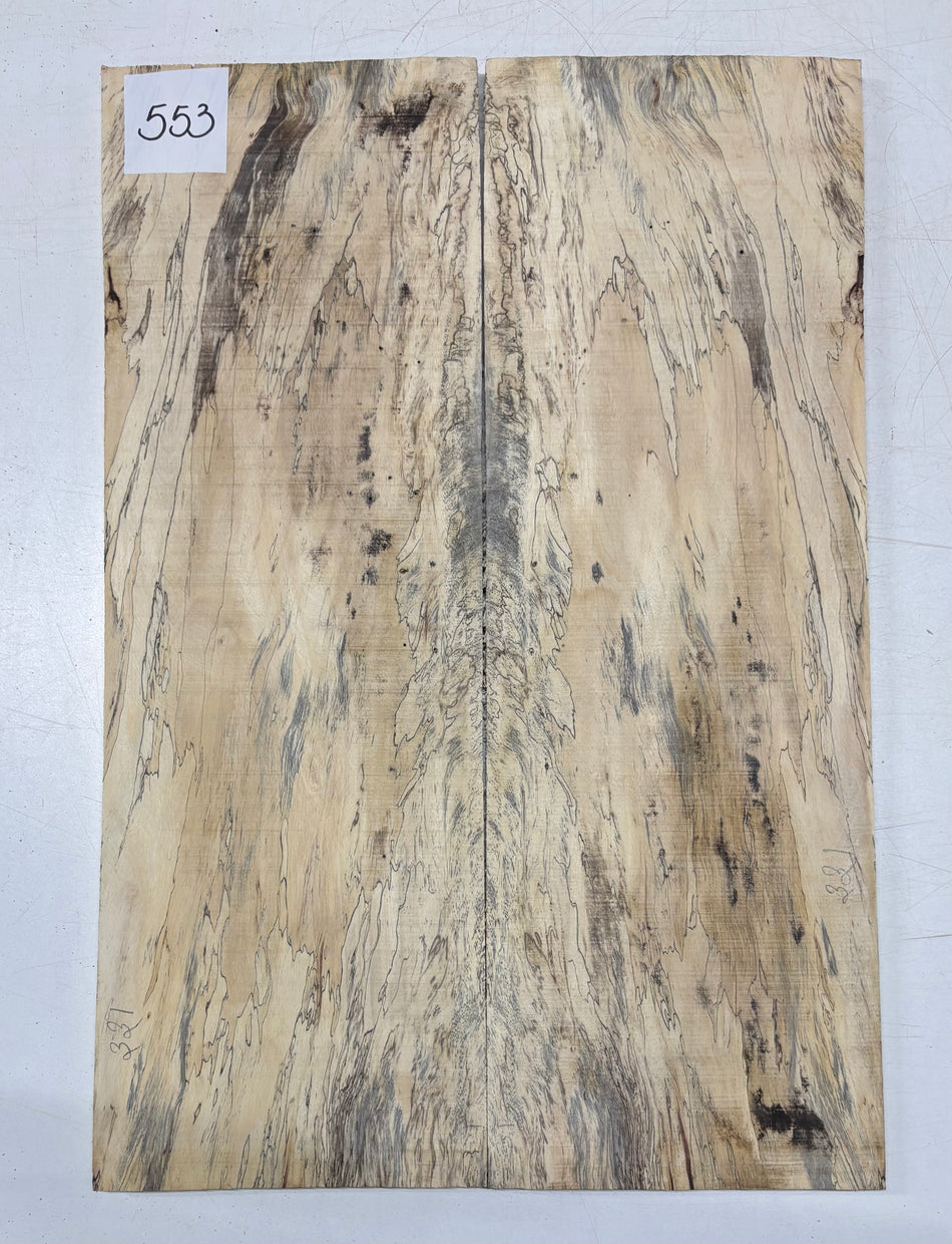 Spalted Tamarind Guitar Drop Top 22" x 7-3/8" x 3/8" #553