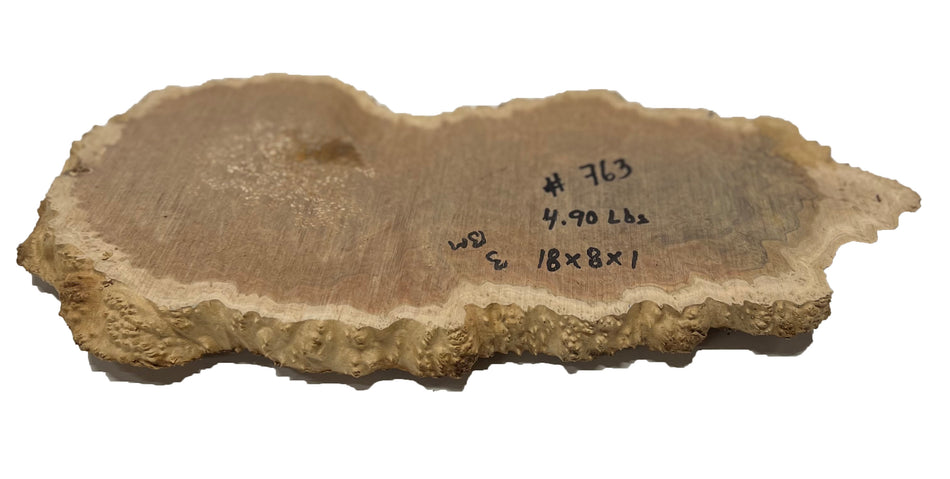 Brown Mallee Burl Cookies | 18" x 8" x 1" | 4.9 lbs | #763 - Exotic Wood Zone - Buy online Across USA 