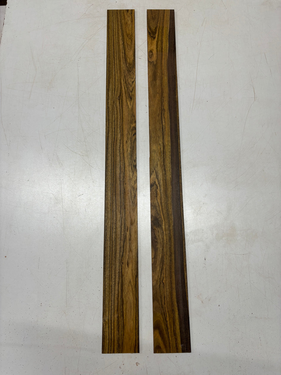 2 Pack, Bocote Thin Stock Lumber 34" x 3" x 1/8" #5490