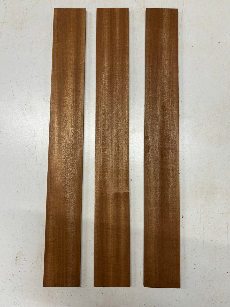 3 Pack, Sapele Fingerboard Blanks 24" x 3" x 3/8" #5493