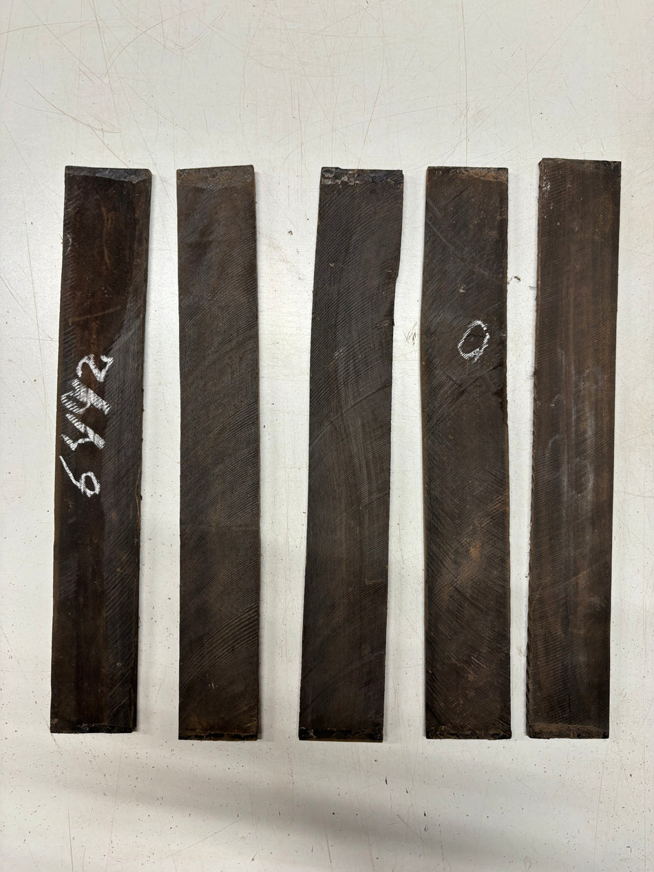 5 Pack, Indian Ebony Thin Stock Lumber 14"x2"x1/4"#6492