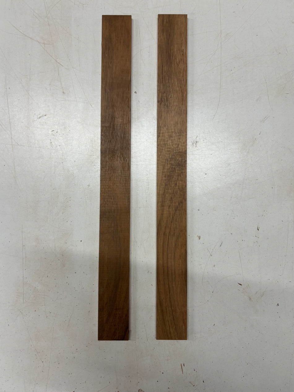 2 Pack, Caribbean Walnut Thin Stock Lumber 16-1/2" x 1-1/2" x 1/4" #5496