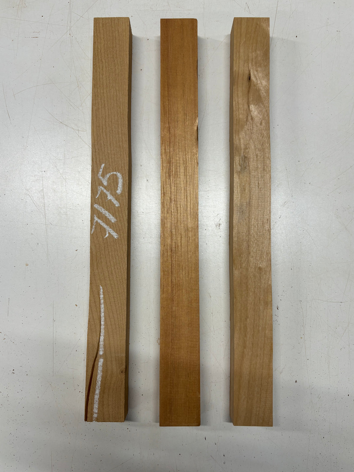3 Pack, 2 Species Red Alder + Spanish Cedar Thin Stock Lumber 21"x2"x1-3/8"#7175 - Exotic Wood Zone