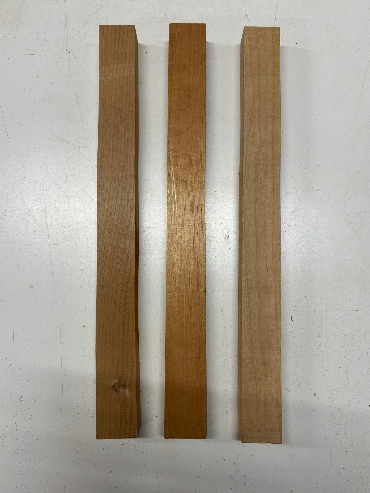 3 Pack, 2 Species Red Alder + Spanish Cedar Thin Stock Lumber 21"x2"x1-3/8"#7175 - Exotic Wood Zone