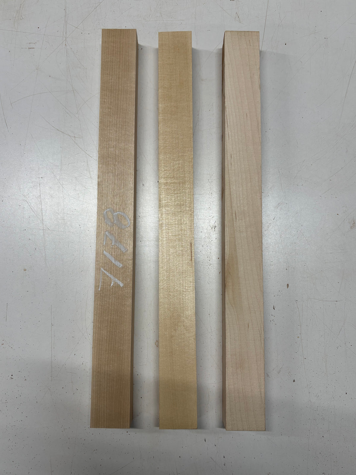 3 Pack, 2 Species Hard Maple + Basswood Thin Stock Lumber 21"x1-7/8"x1-1/4"#7178 - Exotic Wood Zone