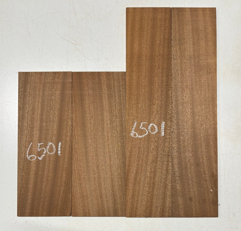 Sapele Tenor Ukulele Guitar Back &Side Set   Back : 12"x4-1/2"x3/16"  Side: 17-1/2"x3-3/4"x3/16"#6501