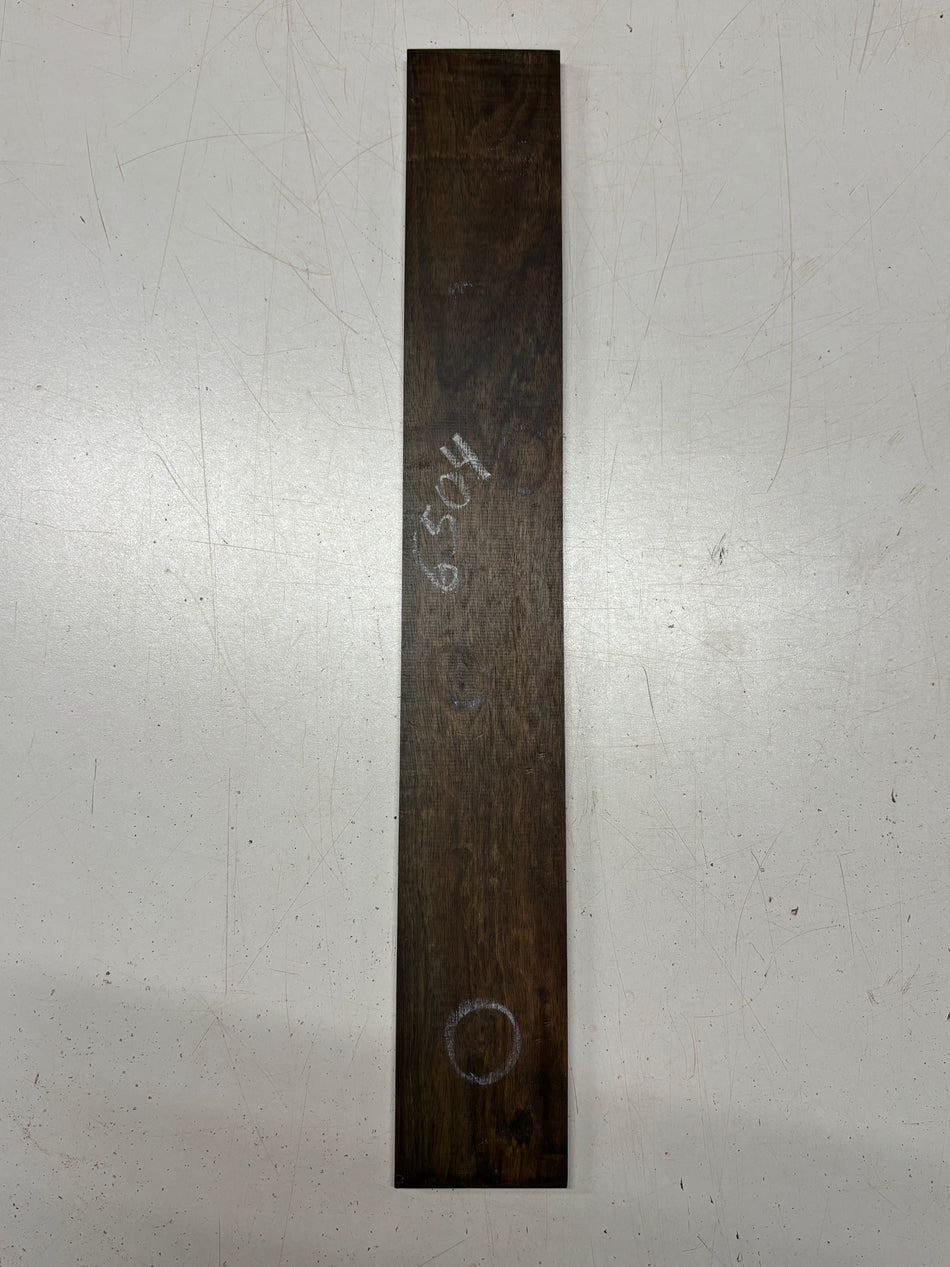 1 Piece, Malaysian Blackwood Fingerboard Blank  21"x3"x3/8" #6504