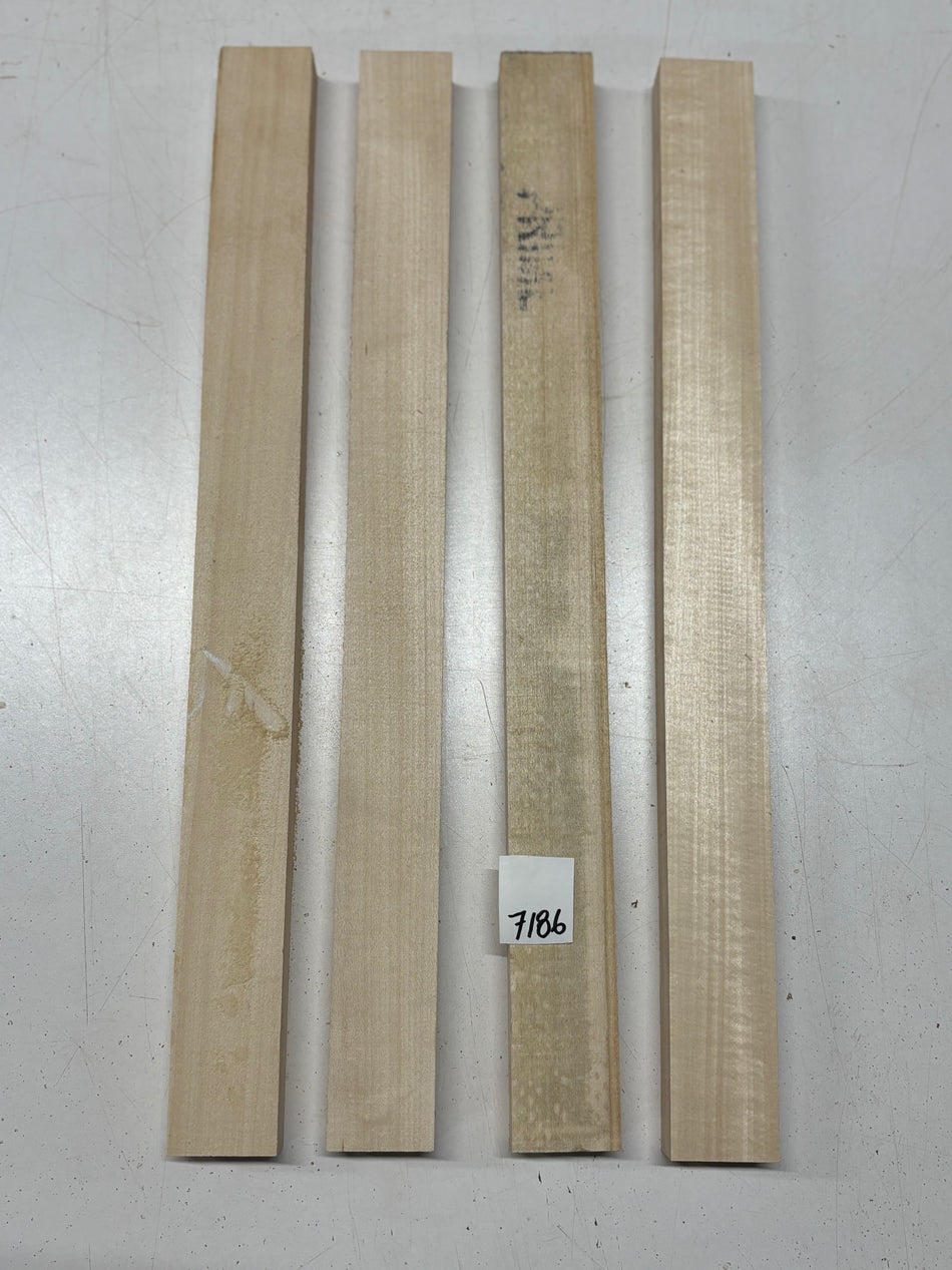 4 Pack, Basswood Thin Stock Lumber 21"x1-7/8"x1"#7186
