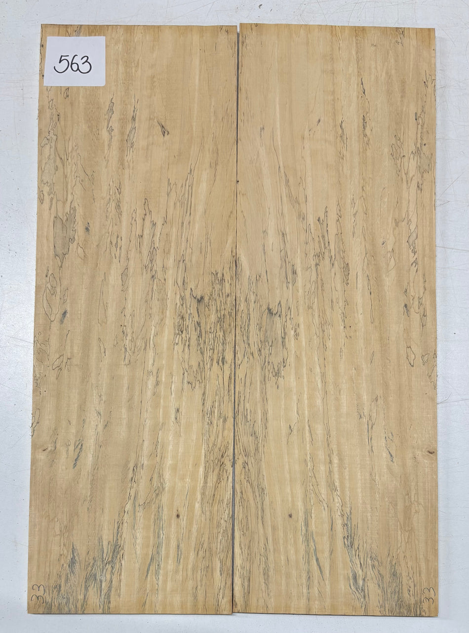 Spalted Tamarind Guitar Drop Top 22" x 7-3/8" x 3/8" #563