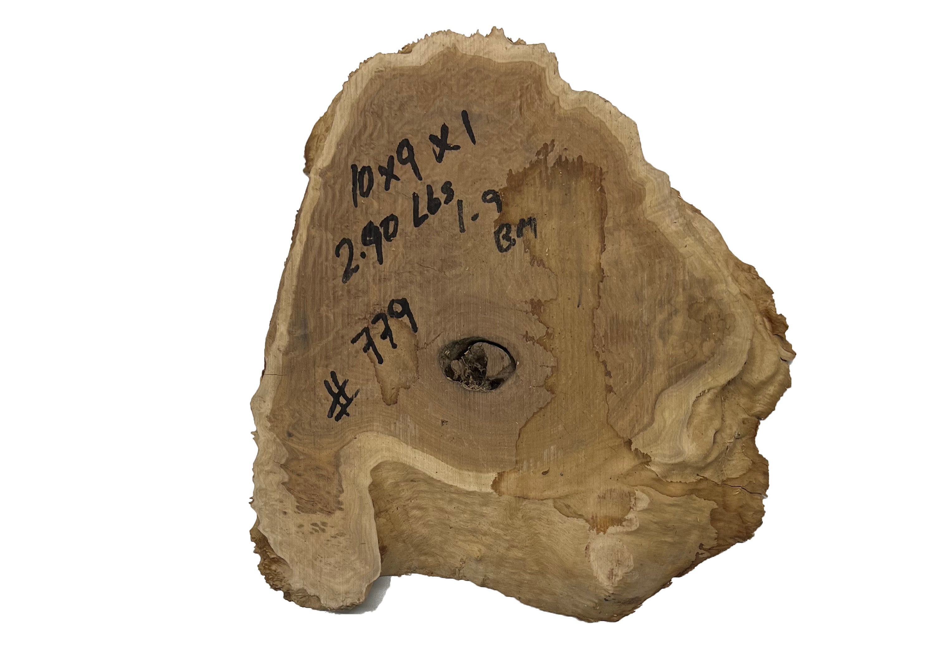 Brown Mallee Burl Cookies | 10" x 9" x 1" | 2.9 lbs | #779 - Exotic Wood Zone - Buy online Across USA 