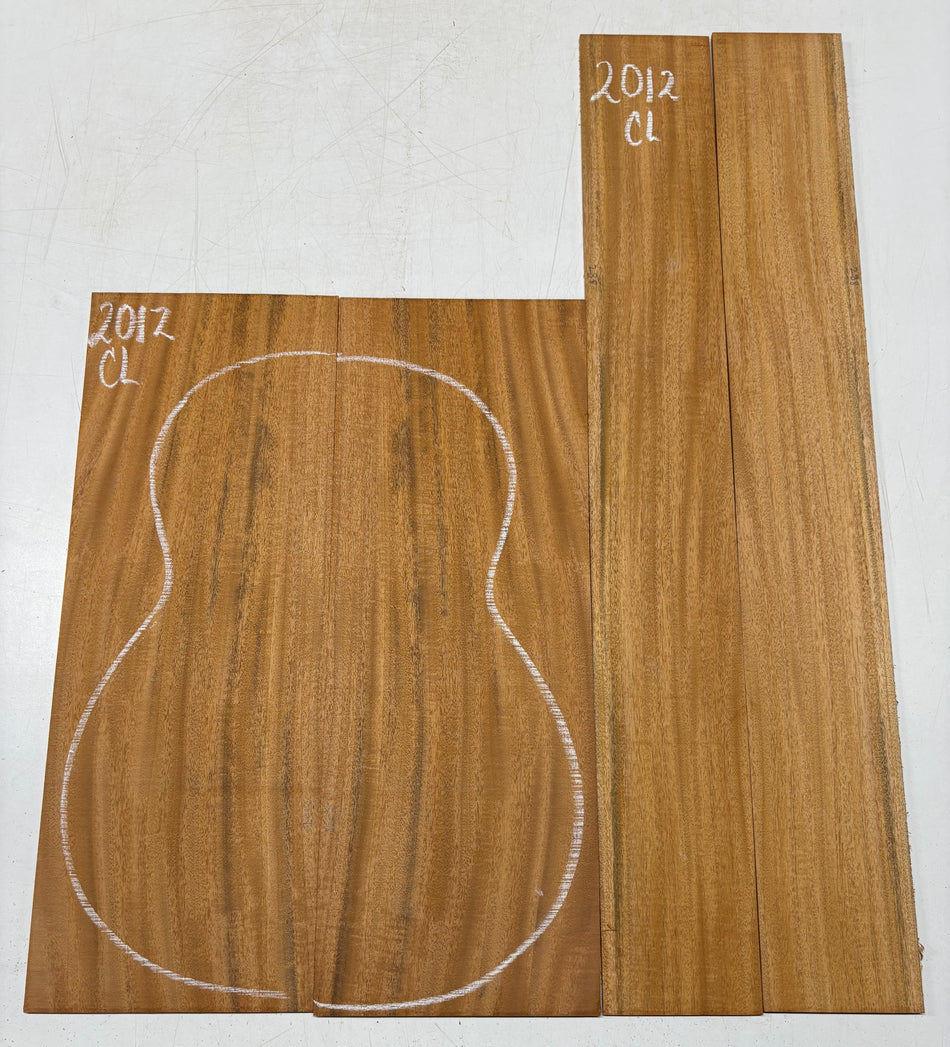 Flame Mahogany Classical Guitar Back & Side Set #2012