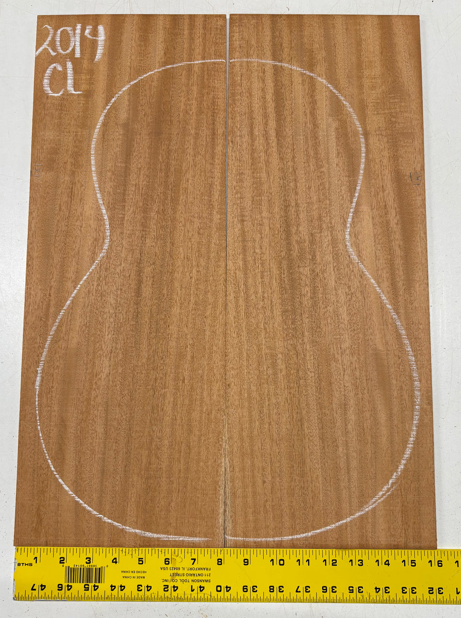Flame Mahogany Classical Guitar Back & Side Set #2014