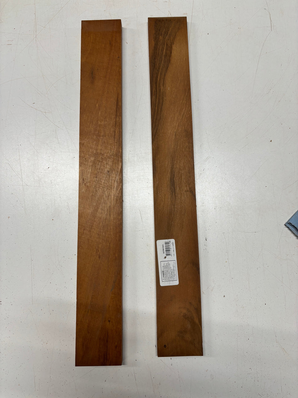 2 Pack, Goncalo Alves Fingerboard Blanks  24"x2-7/8"x1/2" , 24"x2-7/8"x3/4"#7196