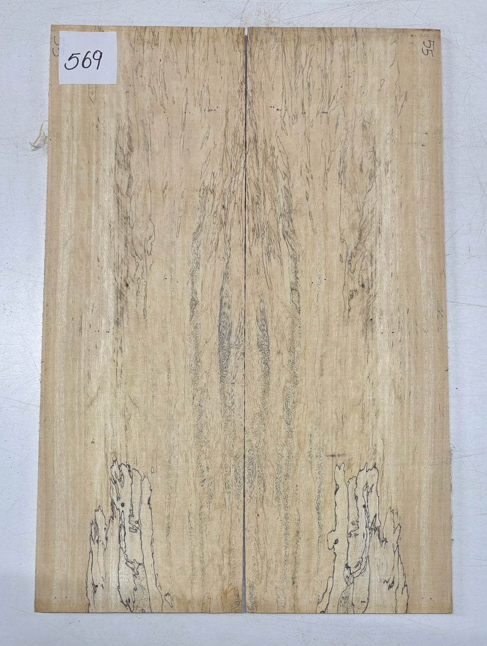 Spalted Tamarind Guitar Drop Top 22" x 7-3/8" x 3/8" #569