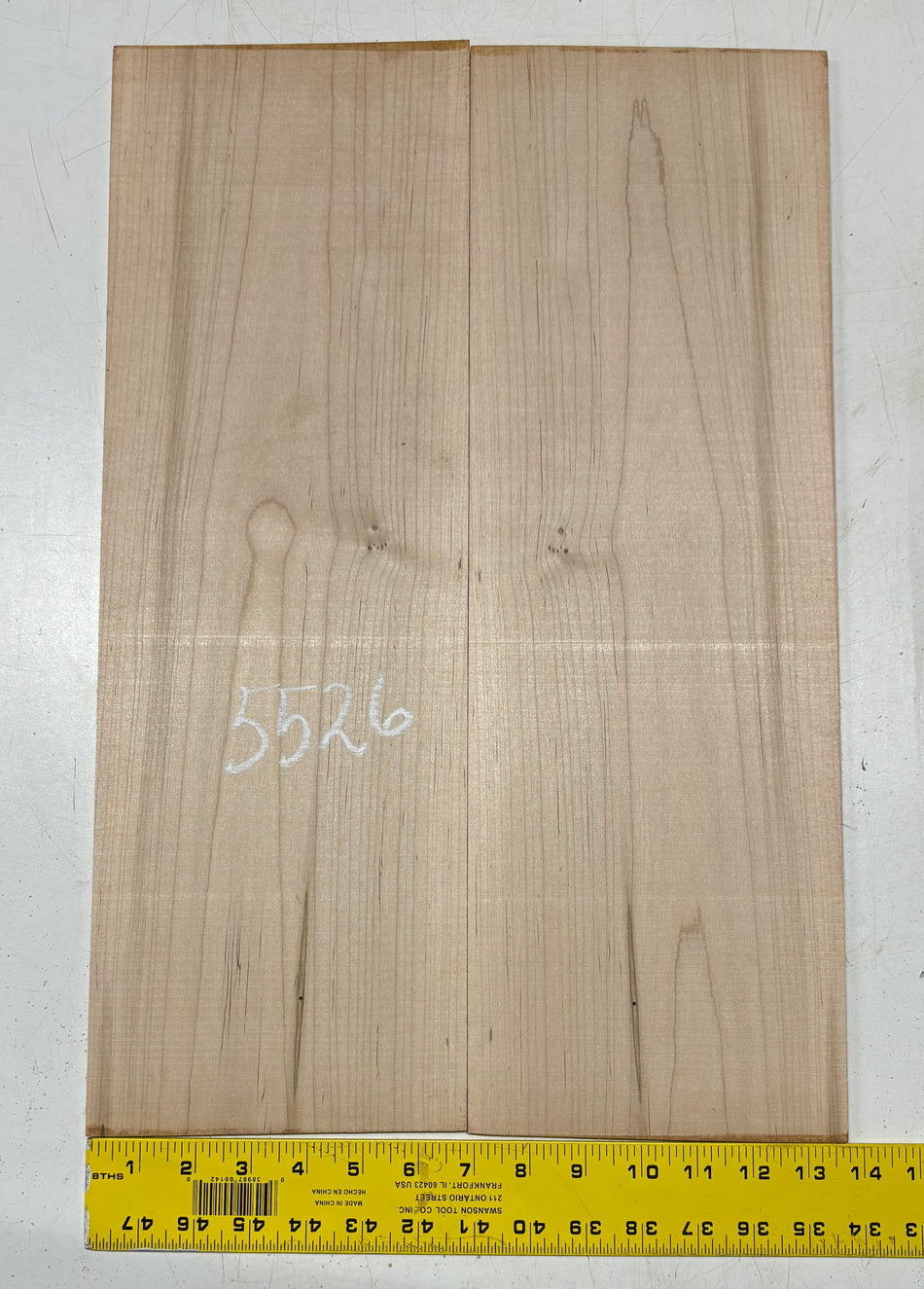 Ambrosia Maple Parlor Guitar Back Set 20-1/2" x 6-3/4" x 3/16" #5526