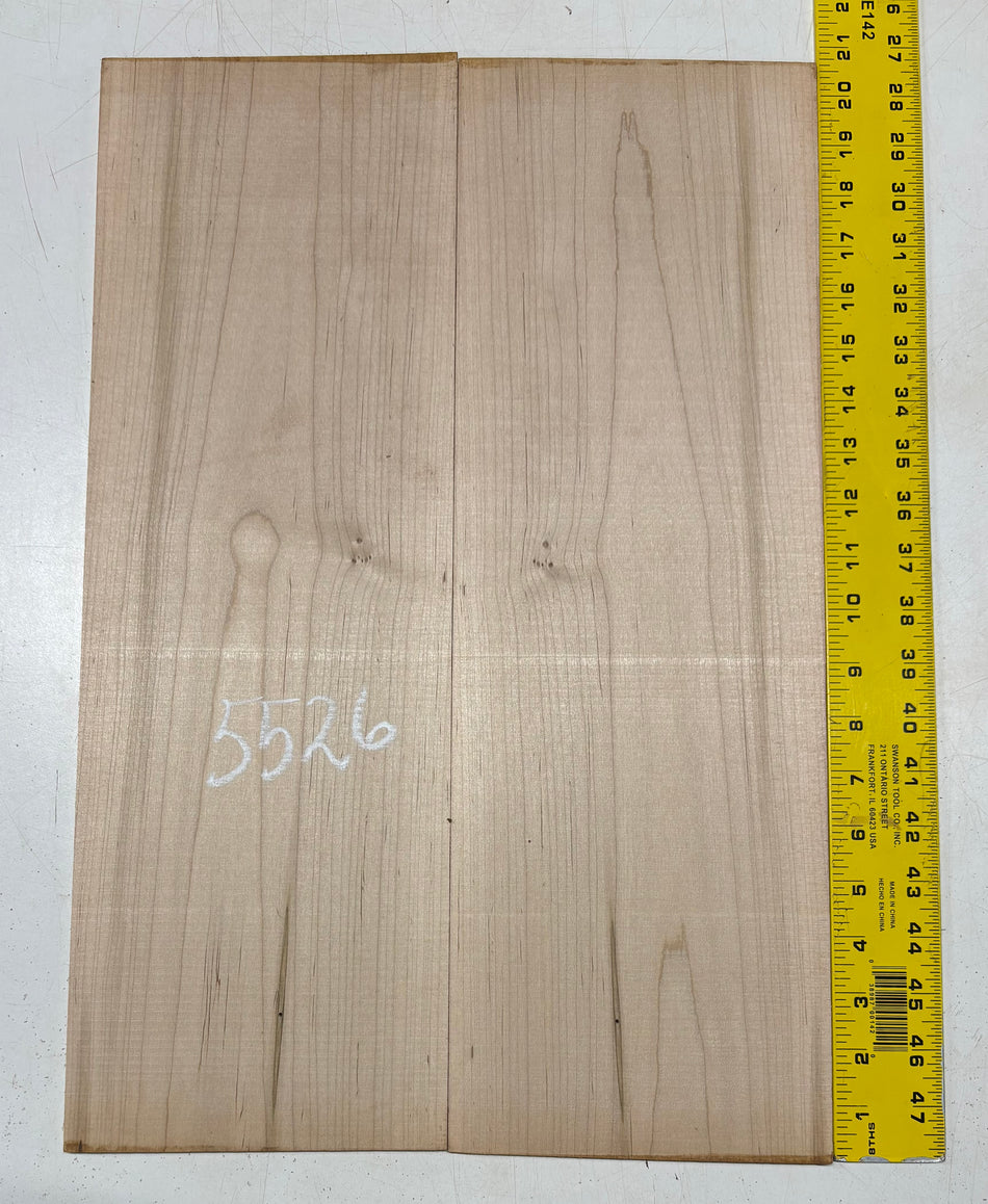 Ambrosia Maple Parlor Guitar Back Set 20-1/2" x 6-3/4" x 3/16" #5526