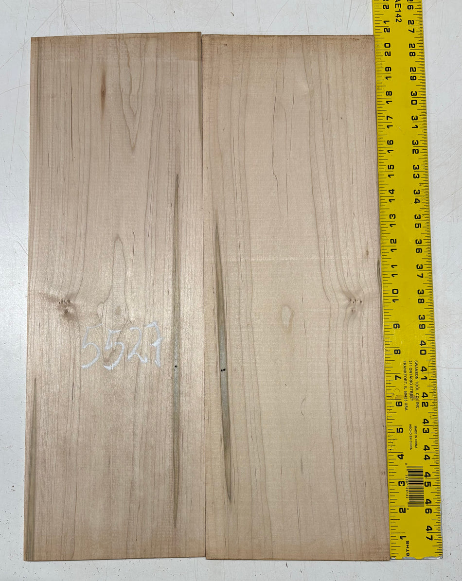 Ambrosia Maple Parlor Guitar Back Set 20-1/2" x 6-3/4" x 3/16" #5527