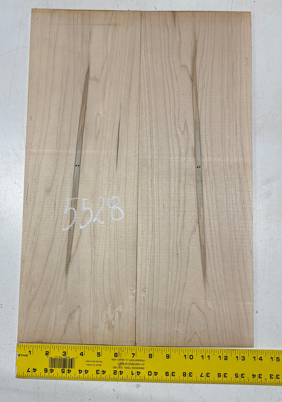 Ambrosia Maple Parlor Guitar Back Set 20-1/2" x 6-3/4" x 3/16" #5528