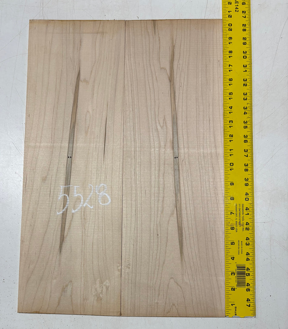 Ambrosia Maple Parlor Guitar Back Set 20-1/2" x 6-3/4" x 3/16" #5528