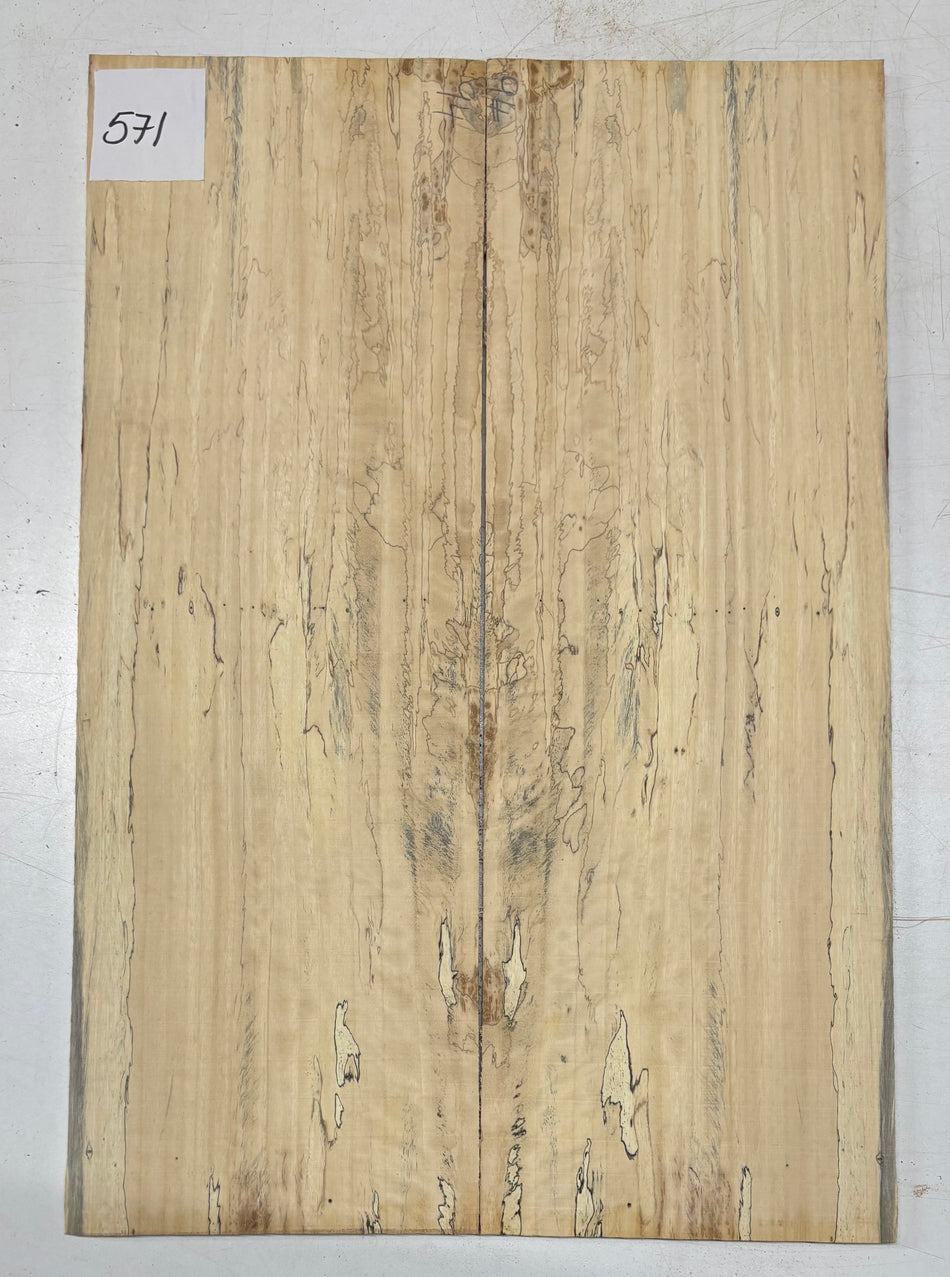 Spalted Tamarind Guitar Drop Top 22" x 7-3/8" x 3/8" #571