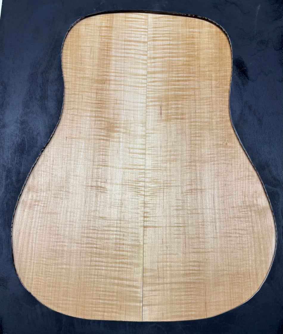 Flame Hard Maple Dreadnought Guitar Back and Side Set  #3044