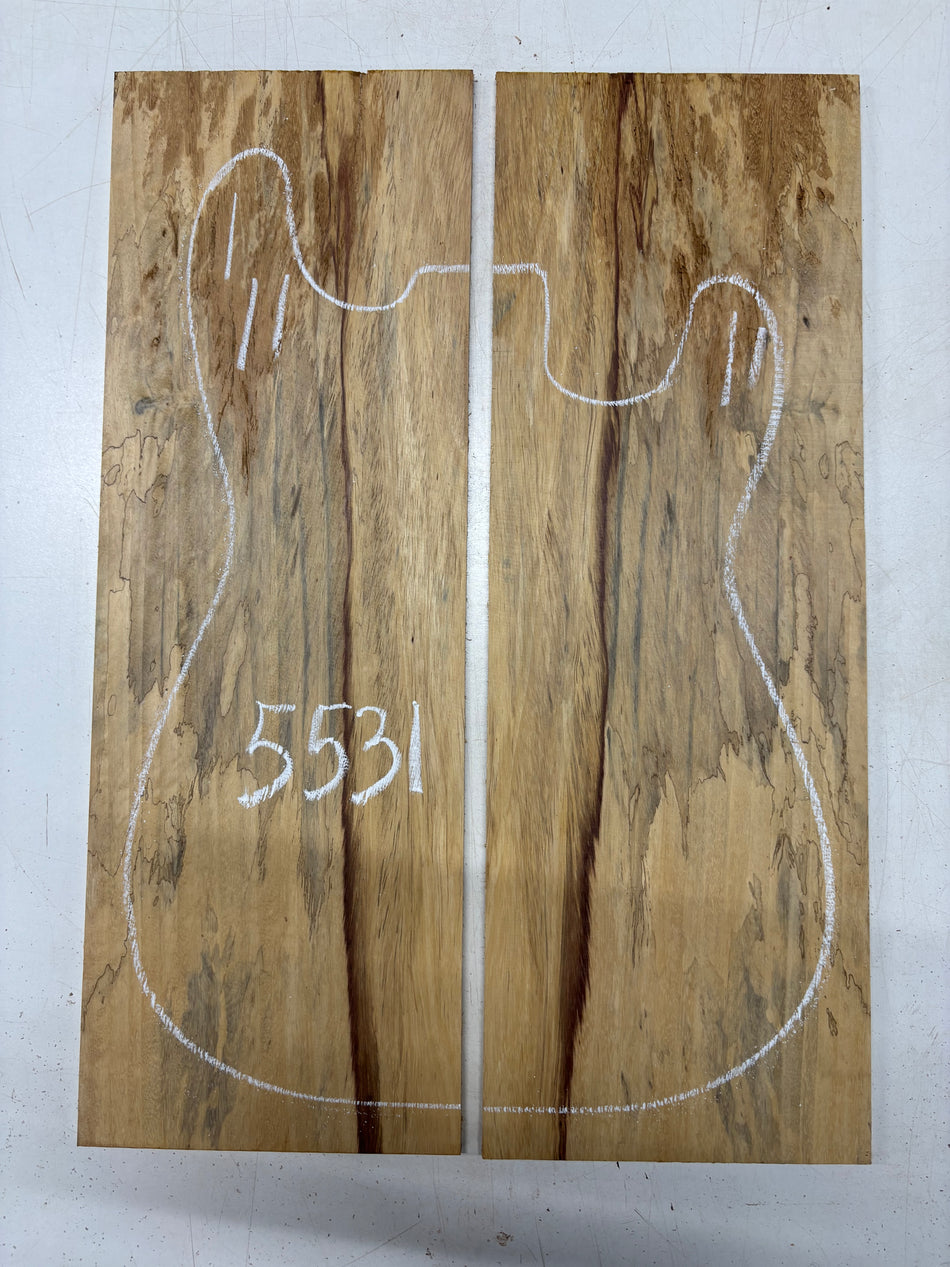 Red Spalted Tamarind Drop Top 20-1/2" x 7-1/8" x 1/4" #5531