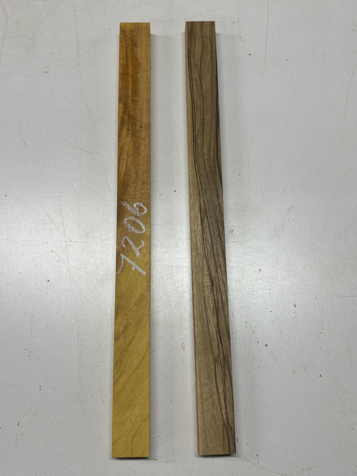 2 Pack, 2 Species Black Limba + Osage Orange Thin Stock Lumber 25"x1-7/8"x1"#7206 - Exotic Wood Zone