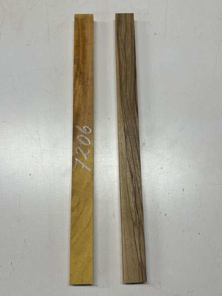 2 Pack, 2 Species Black Limba + Osage Orange Thin Stock Lumber 25"x1-7/8"x1"#7206 - Exotic Wood Zone
