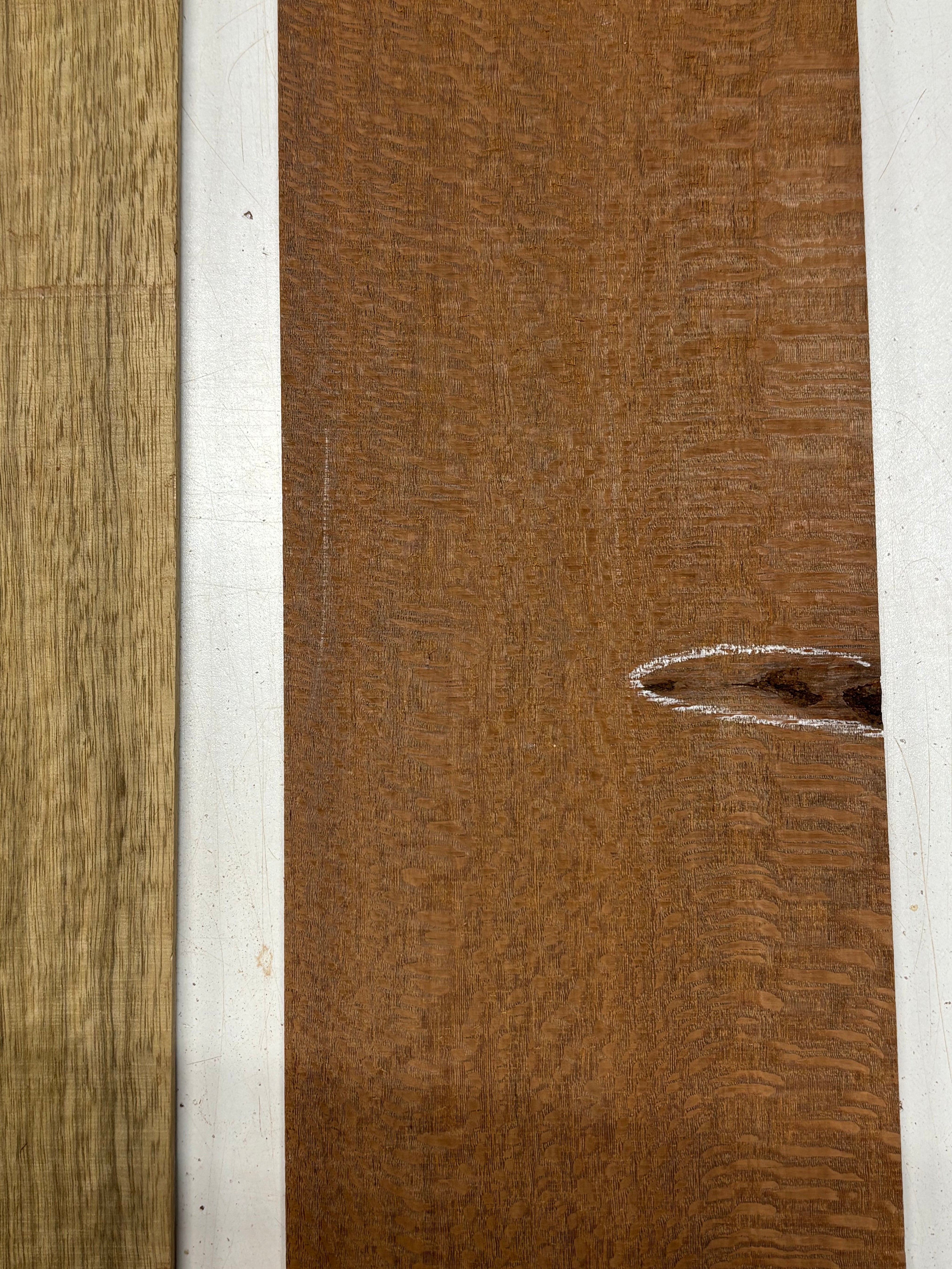 2 Pack, 2 Species Black Limba + Leopardwood Thin Stock Lumber 21"x7"x1/4"#7210 - Exotic Wood Zone