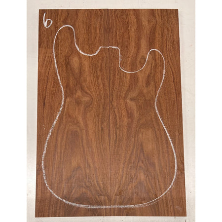 Granadillo Bookmatched Guitar Drop Tops 21" x 7-1/4" x 3/8" #06 - Exotic Wood Zone - Buy online Across USA 