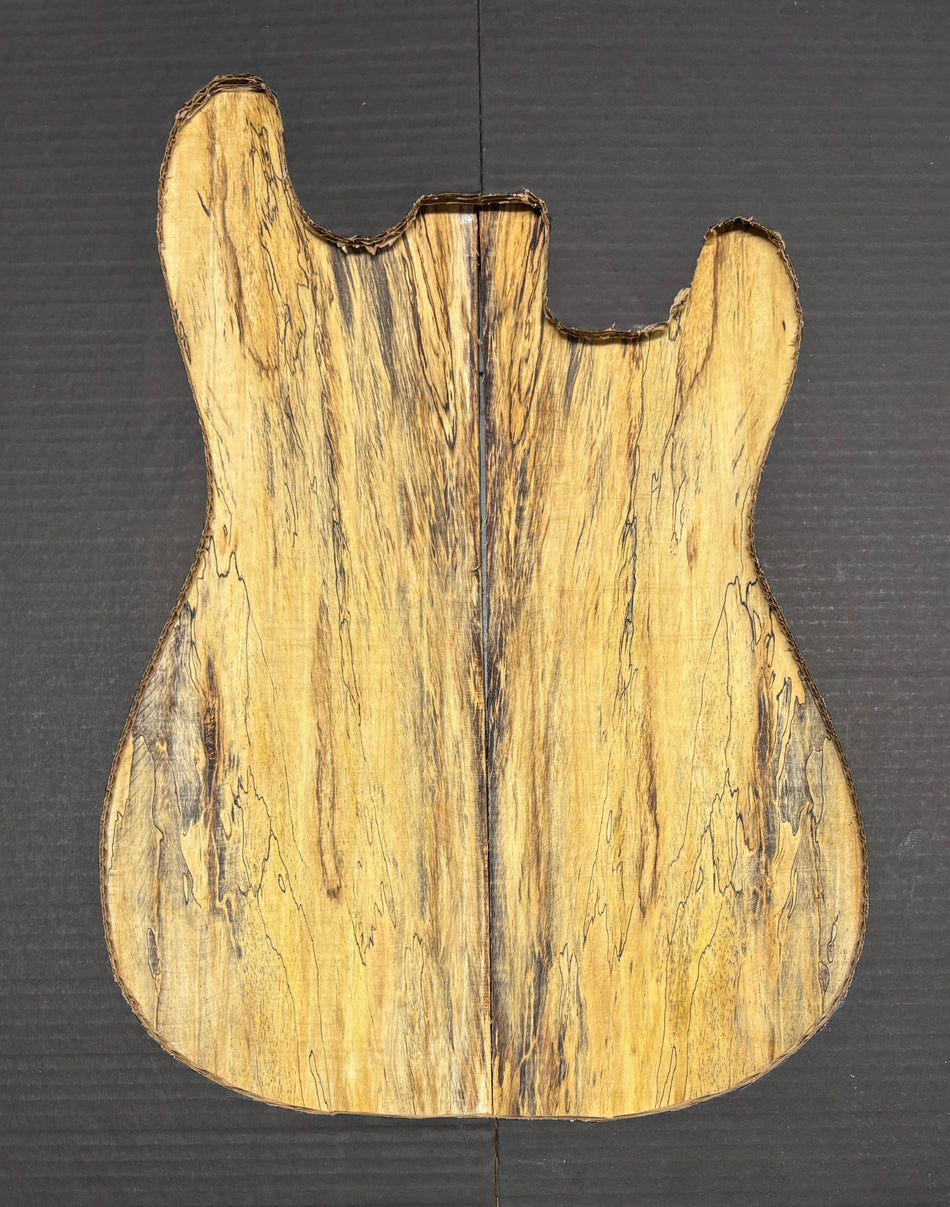 Spalted Tamarind Guitar Carved Top - 22-1/4” x 7-1/2” x 7/8” #802