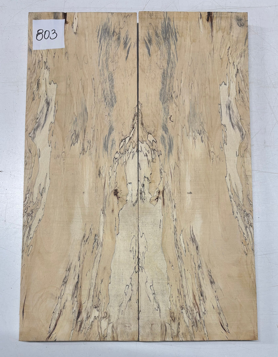 Spalted Tamarind Guitar Carved Top - 22-1/4” x 7-1/2” x 7/8” #803