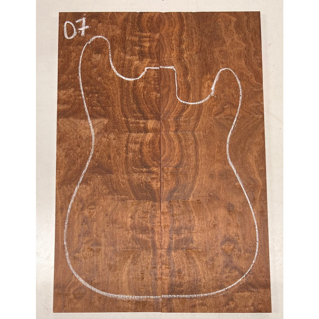 Granadillo Bookmatched Guitar Drop Tops 21" x 7-1/4" x 3/8" #07 - Exotic Wood Zone - Buy online Across USA 