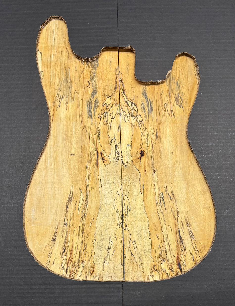 Spalted Tamarind Guitar Carved Top - 22-1/4” x 7-1/2” x 7/8” #803