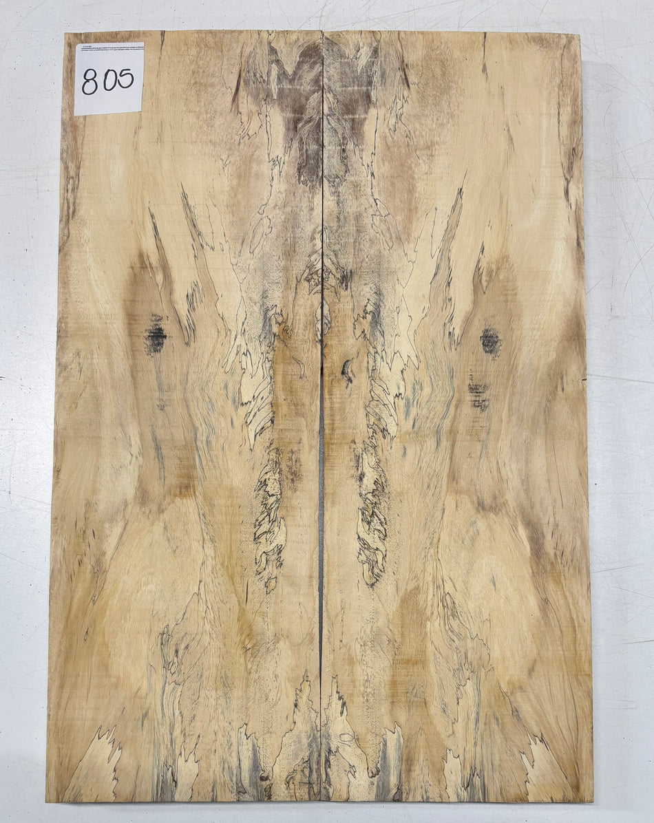 Spalted Tamarind Guitar Carved Top - 22-1/4” x 7-1/2” x 7/8” #805