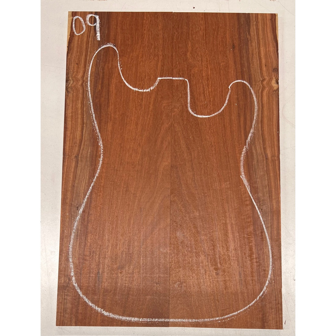 Granadillo Bookmatched Guitar Drop Tops 21" x 7-1/4" x 3/8" #09 - Exotic Wood Zone - Buy online Across USA 