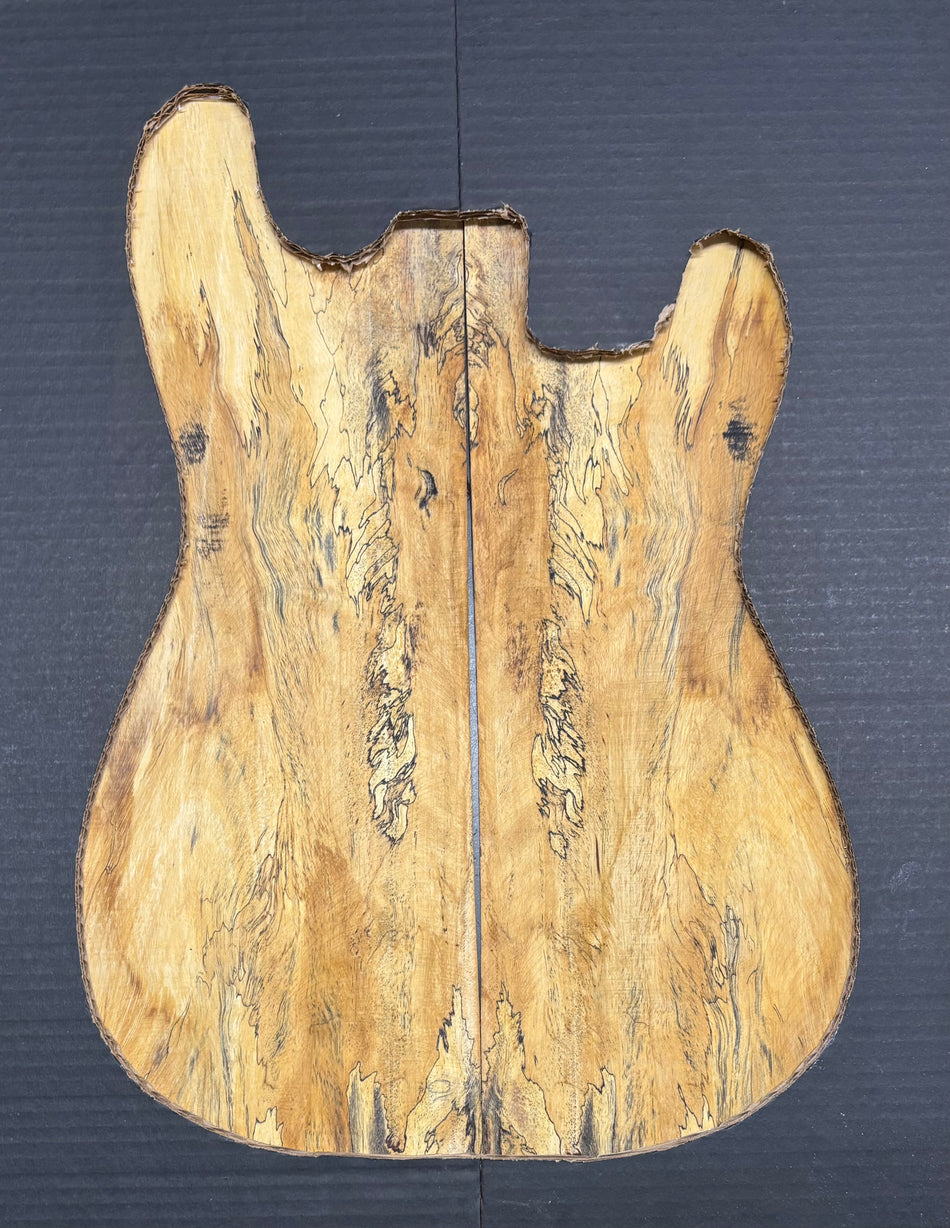 Spalted Tamarind Guitar Carved Top - 22-1/4” x 7-1/2” x 7/8” #805