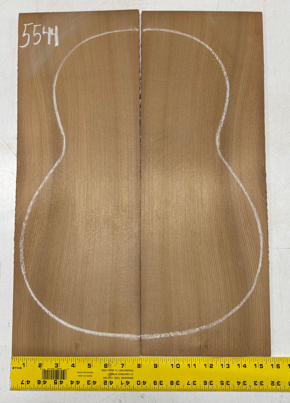 Spanish Cedar Classical Guitar Top 22" x 7-3/4" x 1/8" #5544