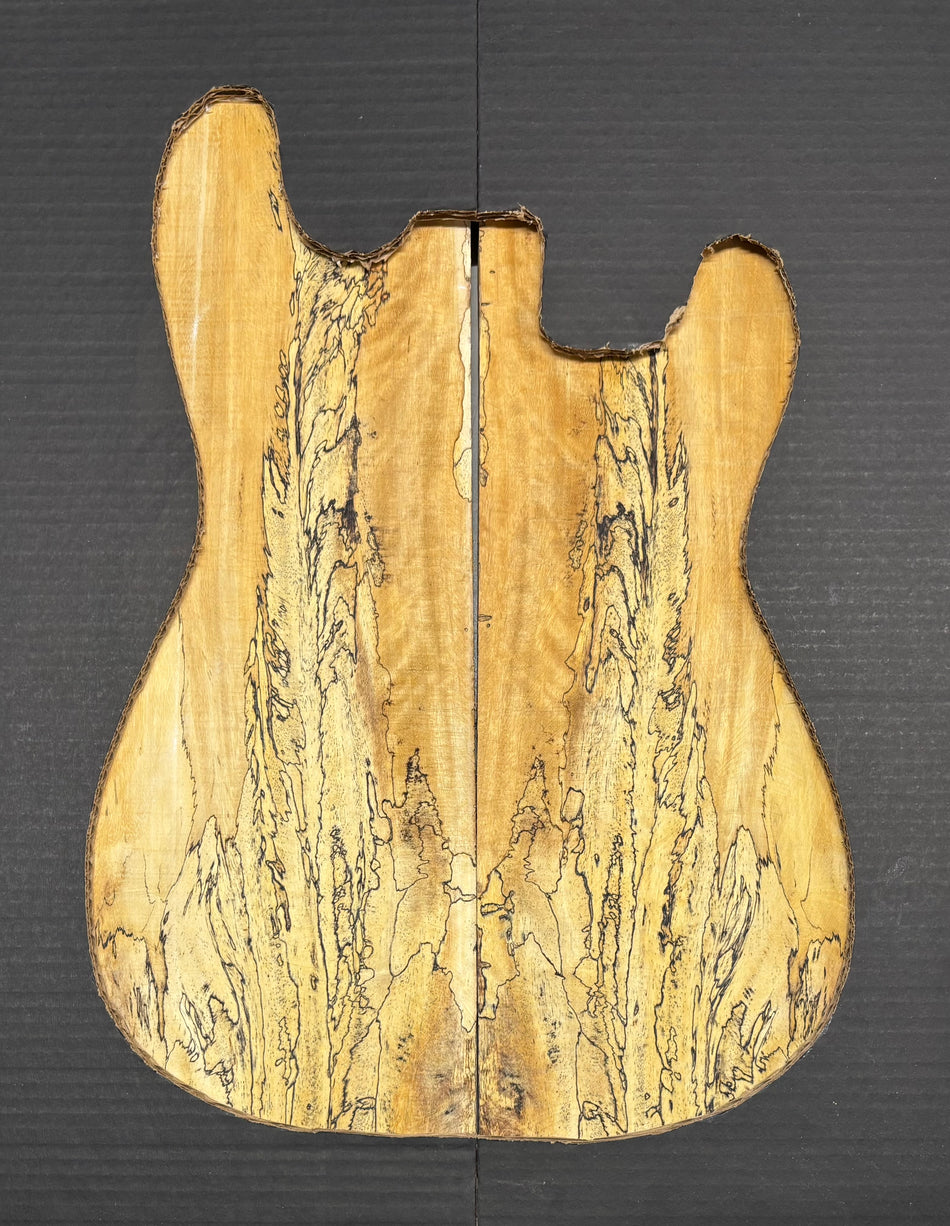 Spalted Tamarind Guitar Carved Top - 22-1/4” x 7-1/2” x 7/8” #806