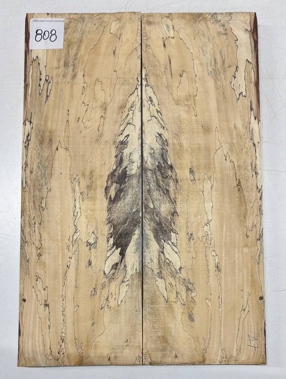 Spalted Tamarind Guitar Carved Top - 22-1/4” x 7-1/2” x 7/8” #808