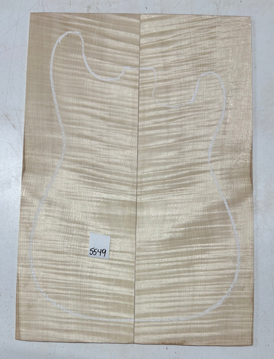 Flame Hard Maple Drop Top 21" x 7-1/4" x 1/4" #5549