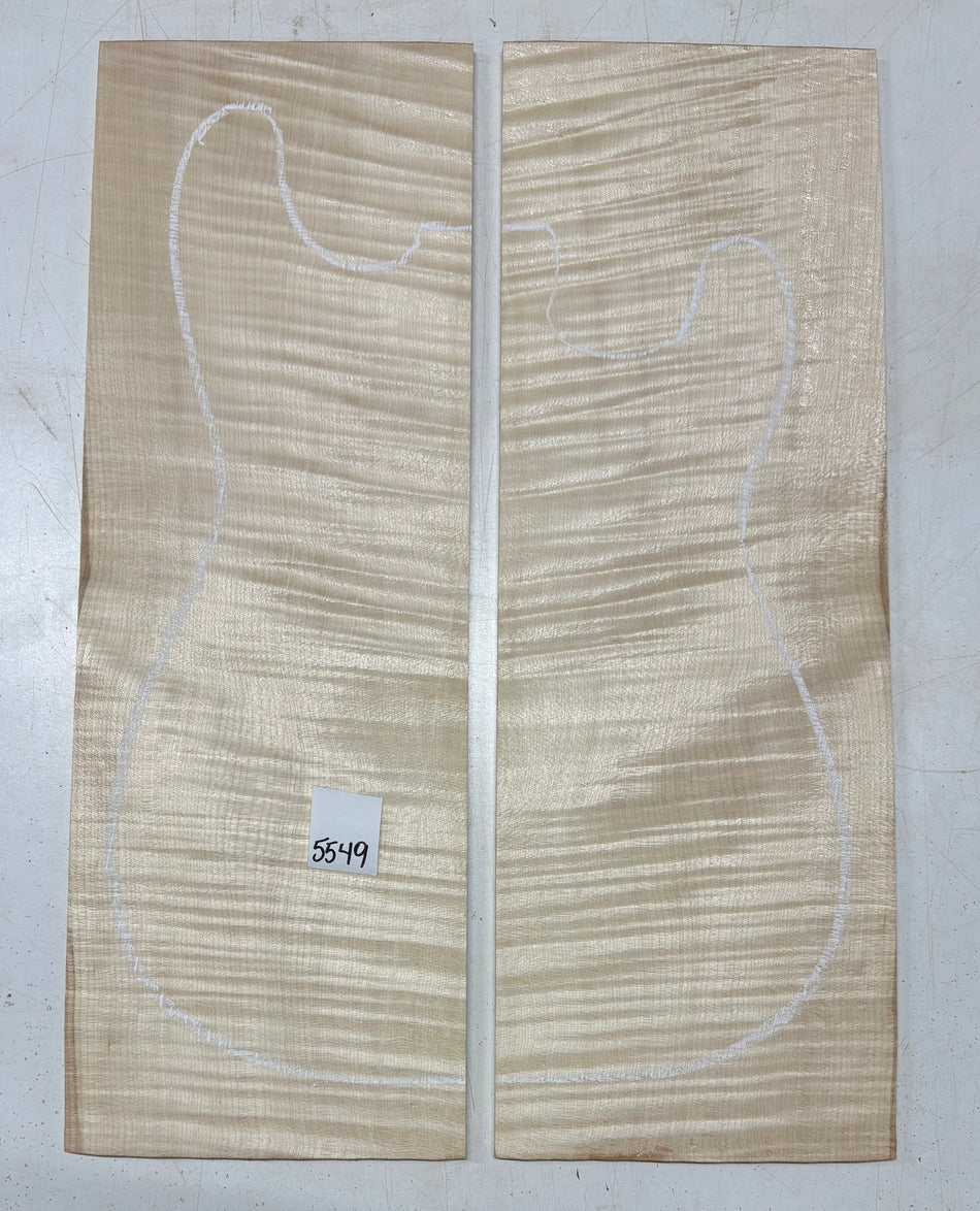 Flame Hard Maple Drop Top 21" x 7-1/4" x 1/4" #5549