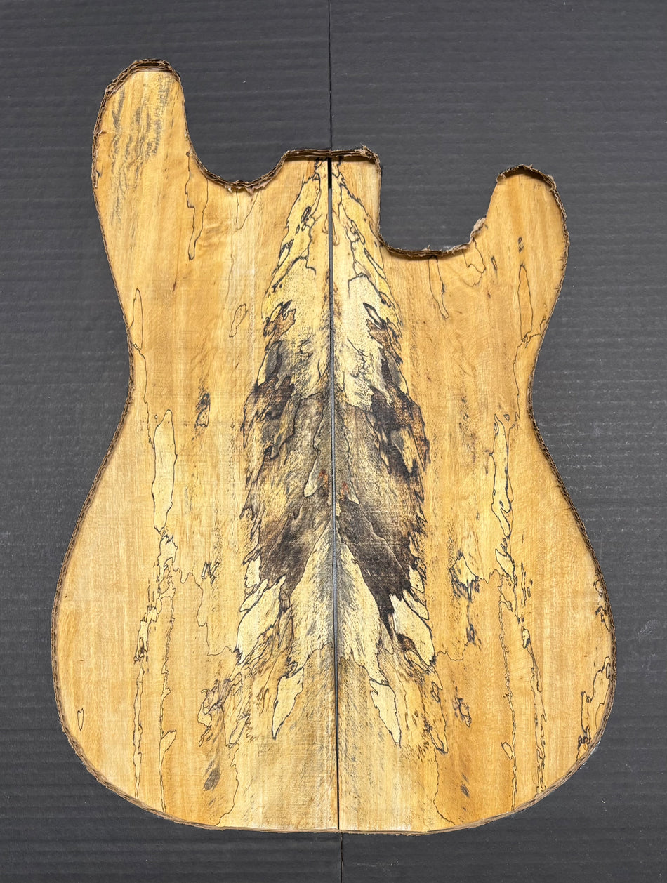 Spalted Tamarind Guitar Carved Top - 22-1/4” x 7-1/2” x 7/8” #808