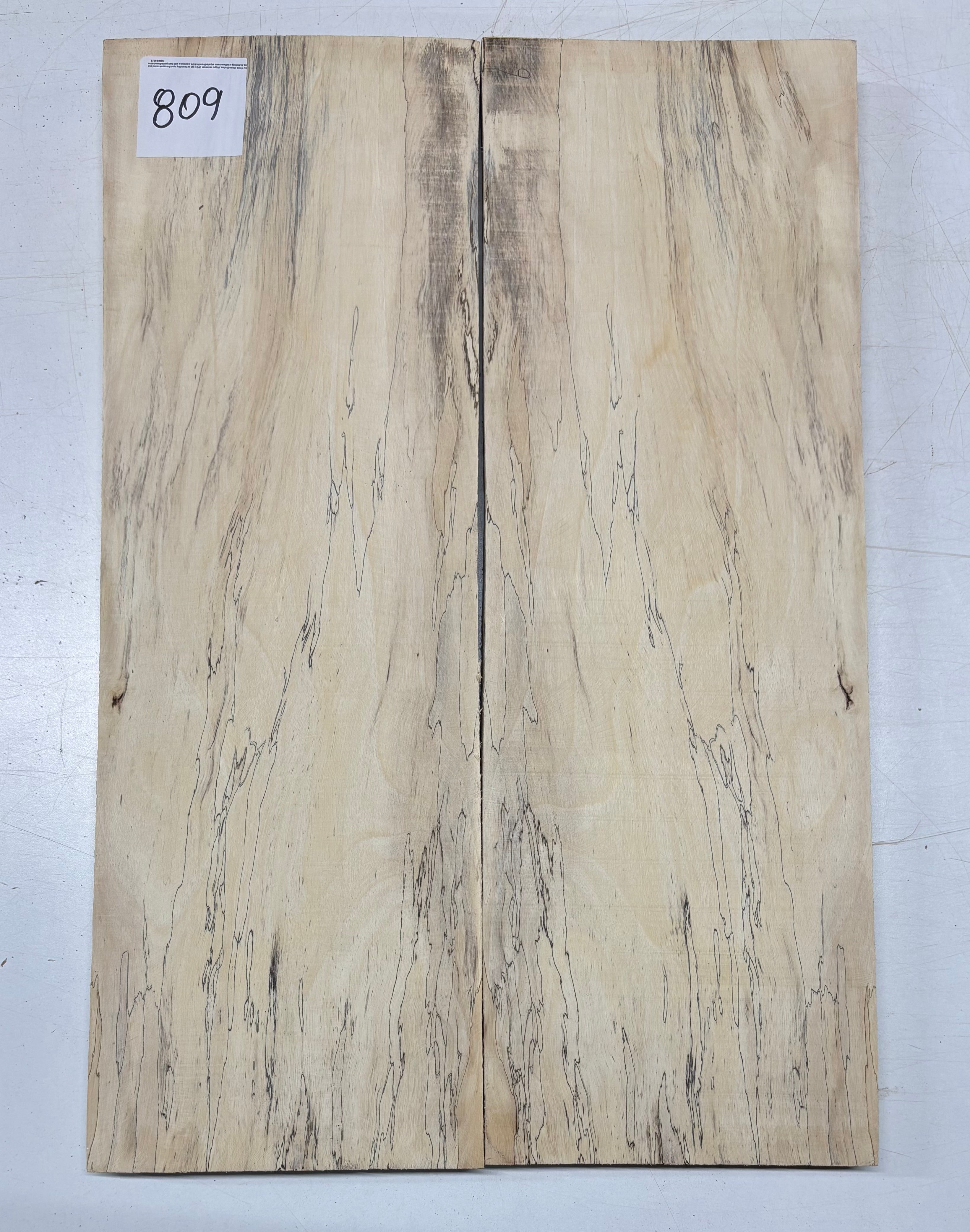 Spalted Tamarind Guitar Carved Top - 22-1/4” x 7-1/2” x 7/8” #809 Exotic Wood Zone 