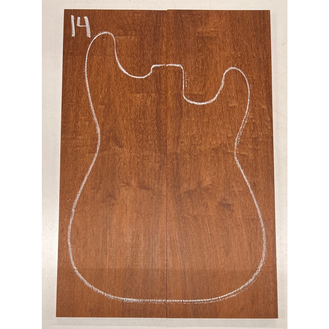 Granadillo Bookmatched Guitar Drop Tops 21" x 7-1/4" x 3/8" #14 - Exotic Wood Zone - Buy online Across USA 