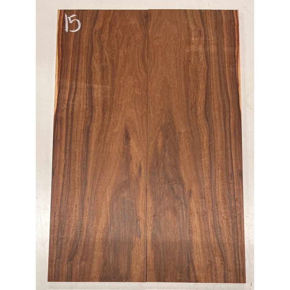 Granadillo Bookmatched Guitar Drop Tops 21" x 7-1/4" x 3/8" #15 - Exotic Wood Zone - Buy online Across USA 