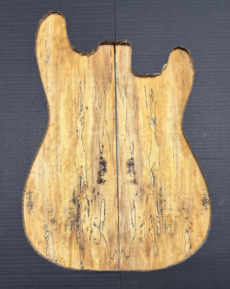 Spalted Tamarind Guitar Carved Top - 22-1/4” x 7-1/2” x 7/8” #810 Exotic Wood Zone 