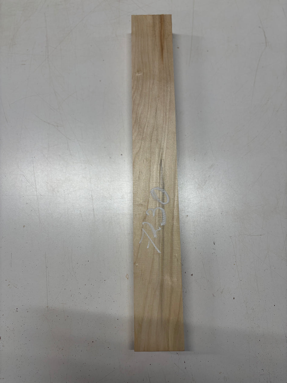1 Piece, Ambrosia Maple Guitar Neck Blank 23-1/2"x3"x1-7/8"#7230 - Exotic Wood Zone
