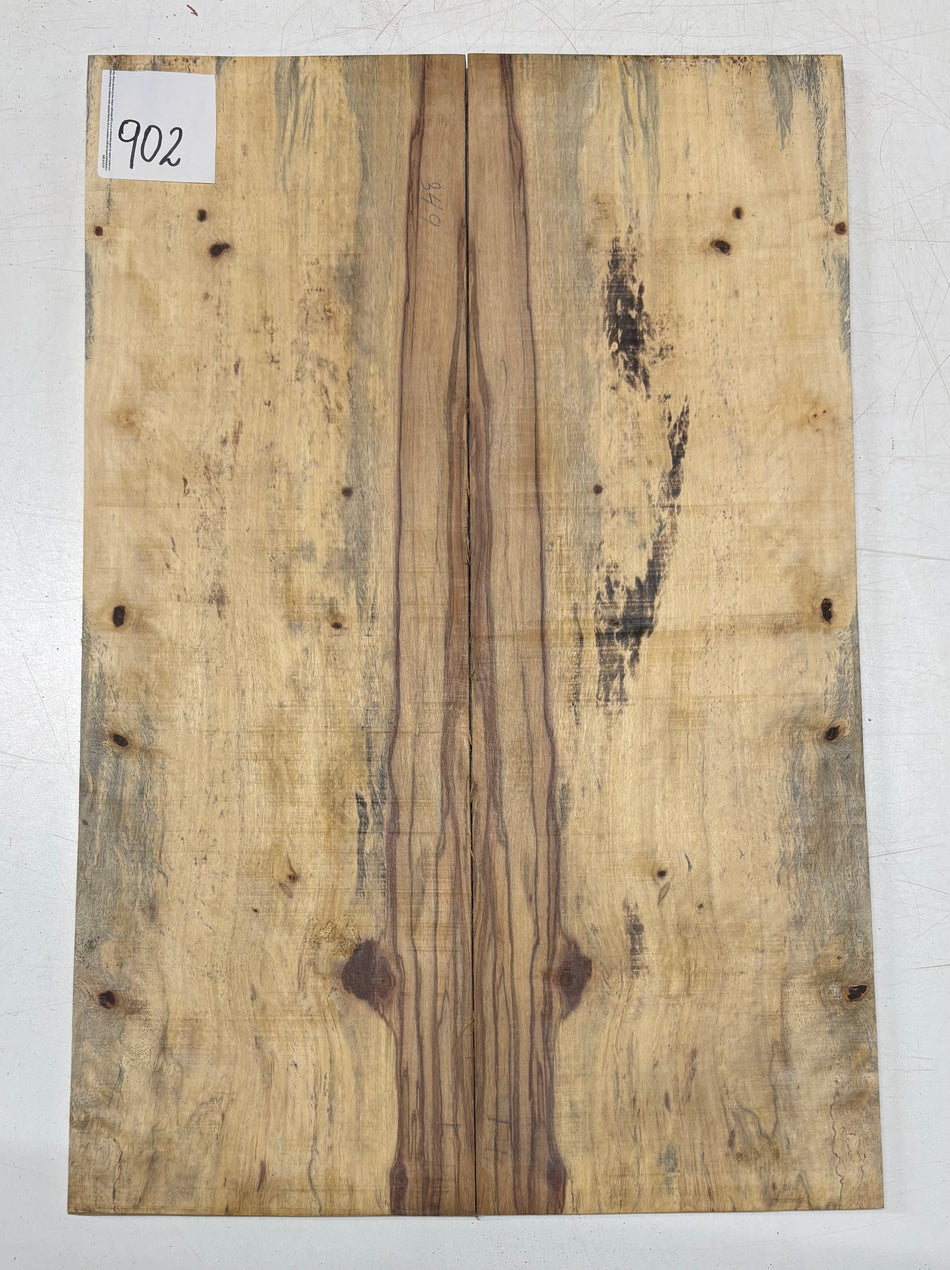 Red Spalted Tamarind Guitar Drop Top 22" x 7-3/8" x 3/8" #902