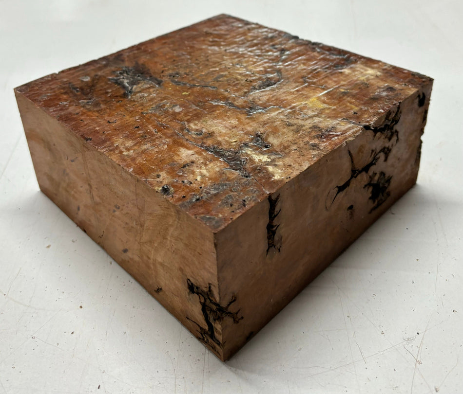 Australian Red Gum Bowl Blank 7-1/2" x 7-1/2" x 3" #52 Exotic Wood Zone 